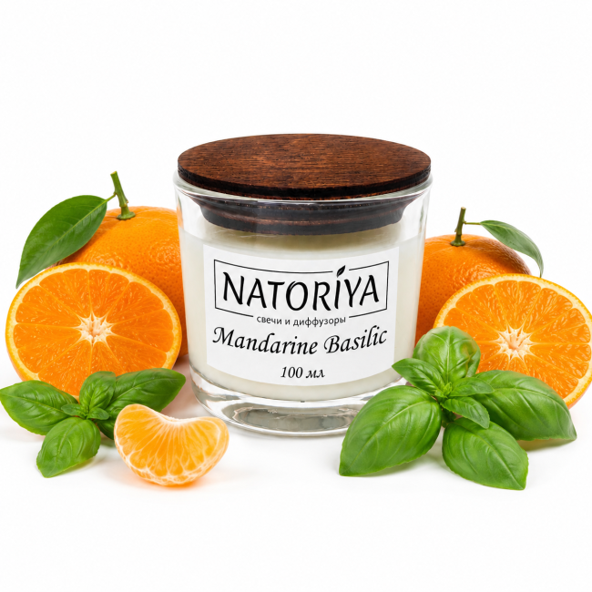 Ароматическая свеча 100 мл Mandarine Basilic